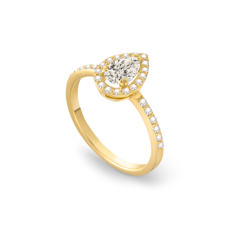 ოქროს/თეთრი ოქროს ბეჭედი ბრილიანტებით